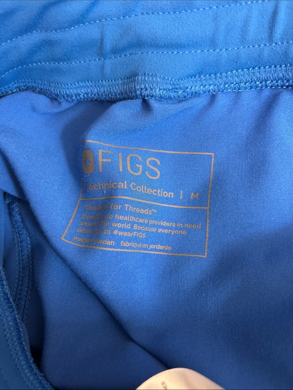 Figs Royal Blue Women’s Kade Cargo Scrub Pants size medium, like new - Picture 4 of 4